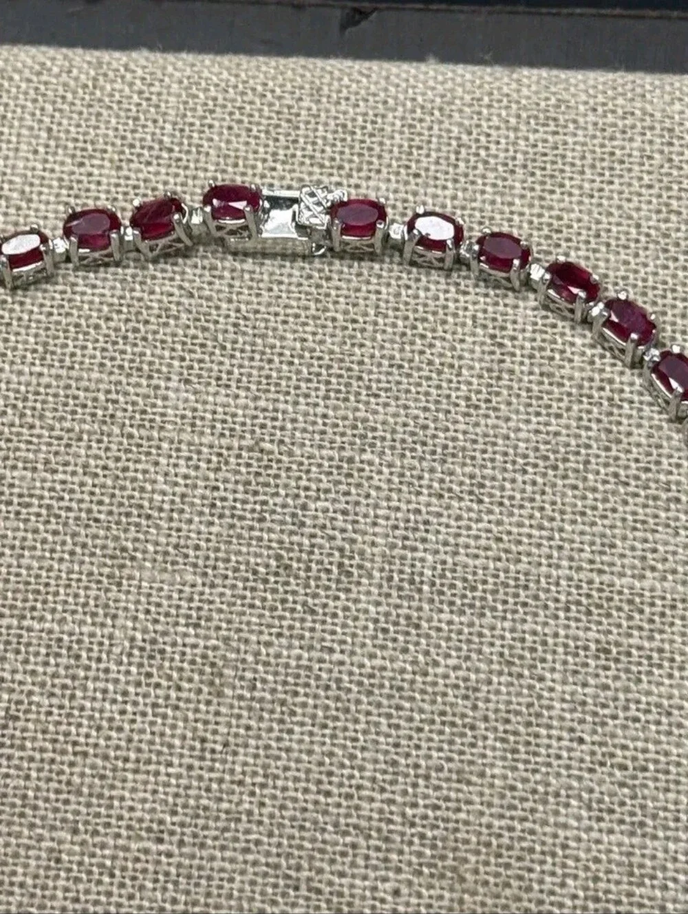 Sterling Silver 43.50 TCW Niassa Ruby Tennis Necklace 20